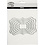 Creativ Company Stans- en embossing mallen, labels, afm 2,5x4-8x12 cm, 1 stuk