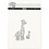 Creativ Company Stans- en embossing mallen, giraf, afm 54x92+21x35 mm, 1 stuk