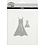Creativ Company Stans- en embossing mallen, jurk, afm 27x35+26x90 mm, 1 stuk