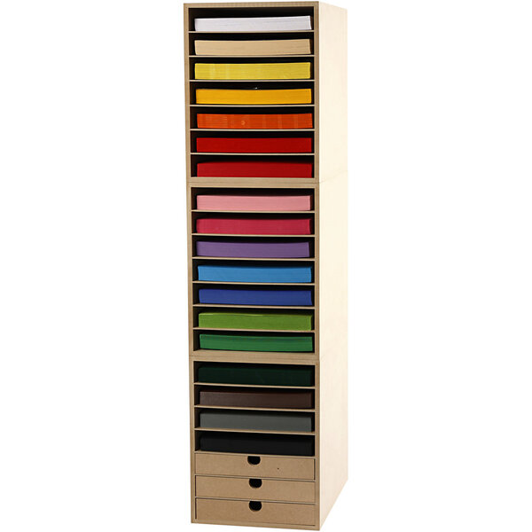 Creativ Company Karton & Opslagkast, H: 100 cm, A4, vel 210x297 mm, 180 gr, diverse kleuren, 1 set