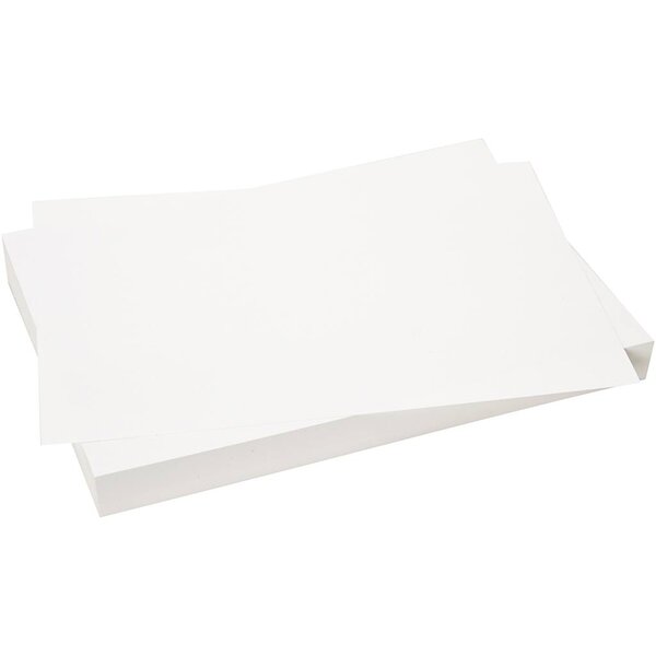 Creativ Company Gekleurd Karton, A4, vel 210x297 mm, 180 gr, wit, 2x100 vel/ 1 doos