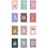 Creativ Company Index divider, A5, Aantal pagina's 12, goud, rood, koraal, 1 stuk