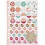Creativ Company Stickerboek, aquarel, A5, goud, rood, koraal, 1 stuk
