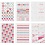 Creativ Company Stickerboek, aquarel, A5, goud, rood, koraal, 1 stuk
