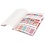 Creativ Company Stickerboek, aquarel, A5, goud, rood, koraal, 1 stuk