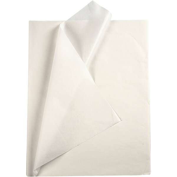 Creativ Company Tissuepapier, vel 50x70 cm, 17 gr, wit, 25 vel/ 1 doos