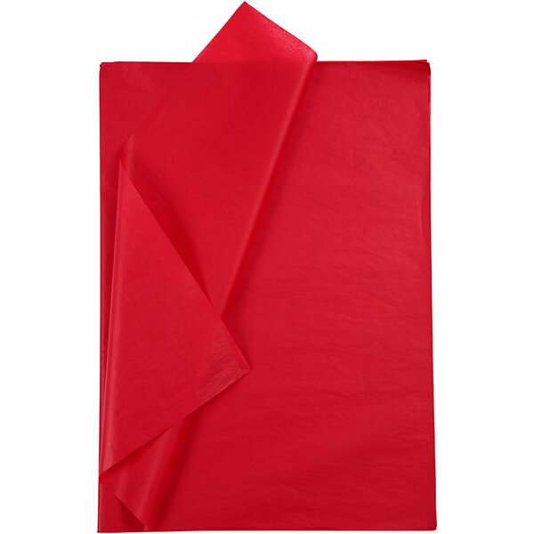 Creativ Company Tissuepapier, vel 50x70 cm, 17 gr, rood, 25 vel/ 1 doos