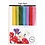 Creativ Company Crêpepapier, vel 25x60 cm, Crêpe-verhouding: 180%, 105 gr, standaardkleuren, 8 vel/ 1 doos