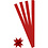 Creativ Company Vlechtstroken, L: 45 cm, B: 15 mm, d 6,5 cm, rood, 100 stroken/ 1 doos