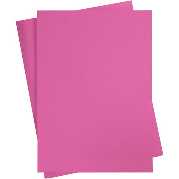Creativ Company Gekleurd Karton, A2, vel 420x594 mm, 180 gr, roze, 100 vel/ 1 doos