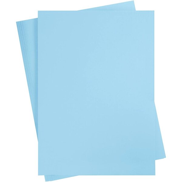 Creativ Company Gekleurd Karton, A2, vel 420x594 mm, 180 gr, lichtblauw, 100 vel/ 1 doos