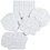 Creativ Company Puzzel, afm 17-21 cm, wit, 10 stuk/ 1 doos