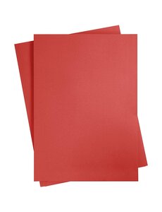 Creativ Company Gekleurd Karton, A2, vel 420x594 mm, 180 gr, rood, 10 vel/ 1 doos