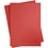 Creativ Company Gekleurd Karton, A2, vel 420x594 mm, 180 gr, rood, 10 vel/ 1 doos