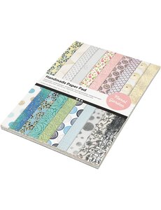 Creativ Company Handgeschept Papier, A4, vel 210x297 mm, 110-150 gr, 20 vel/ 1 doos