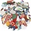 Creativ Company Vormen van Handgemaakt Papier, afm 25-130 mm, 110 gr, 500 gr/ 1 doos