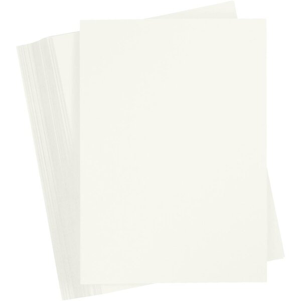 Creativ Company Gekleurd Karton, A6, vel 105x148 mm, 180 gr, off-white, 100 vel/ 1 doos