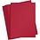 Creativ Company Gekleurd Karton, A6, vel 105x148 mm, 180 gr, kerstrood, 100 vel/ 1 doos