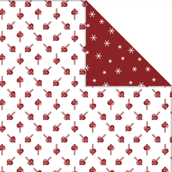 Vivi Gade Design Papier, harten & ijskristallen, vel 30,5x30,5 cm, 180 gr, 3 vel/ 1 doos