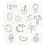 Creativ Company Memory kaarten, afm 7x7 cm, 400 gr, wit, 1 set