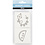 Creativ Company Memory kaarten, afm 7x7 cm, 400 gr, wit, 1 set