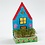 Creativ Company Waterkersbakje met figuur, huis, H: 20 cm, wit, 6 set/ 1 doos