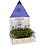 Creativ Company Waterkersbakje met figuur, huis, H: 20 cm, wit, 6 set/ 1 doos