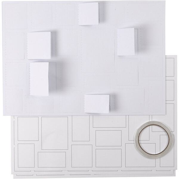 Creativ Company Kerstkalender, afm 30x42 cm, wit, 5 stuk/ 1 doos
