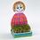 Creativ Company Waterkersbakje met figuur, persoon, H: 20 cm, wit, 6 set/ 1 doos