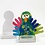 Creativ Company Waterkersbakje met figuur, persoon, H: 20 cm, wit, 6 set/ 1 doos