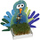 Creativ Company Waterkersbakje met figuur, persoon, H: 20 cm, wit, 6 set/ 1 doos