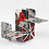 Creativ Company Puzzel constructie karton, afm 9,3x9,3 cm, dikte 1,2 mm, wit, 200 stuk/ 1 doos