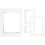 Creativ Company Passepartout lijsten, A3,A4,A5,A6, afm 13,4x18,9+19,7x27,9+28,3x36,6+39,5x49,6 cm, 500 gr, wit, 4x100 stuk/ 1 doos