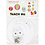 Creativ Company Mobielen met motief, d 12+15+18 cm, 300 gr, wit, 3 set/ 1 doos