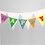 Creativ Company Vlaggen, H: 20 cm, B: 14,5 cm, 300 gr, wit, 10 stuk/ 1 doos