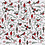 Vivi Gade Design papier, vogels en takken, vel 30,5x30,5 cm, 180 gr, 5 vel/ 1 doos