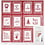 Vivi Gade Design papier, lijsten met tekst en doodles, vel 30,5x30,5 cm, 180 gr, 5 vel/ 1 doos