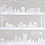 Vivi Gade Design papier, huizen en sneeuwvlokken, vel 30,5x30,5 cm, 180 gr, 3 vel/ 1 doos