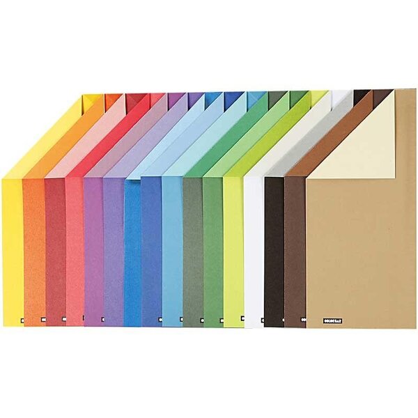 Creativ Company Color Bar Karton, A4, vel 210x297 mm, 250 gr, 16 div vellen/ 1 doos