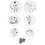 Creativ Company Mobielen met motief, d 12+15+18 cm, 300 gr, wit, 20 set/ 1 doos