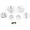 Creativ Company Mobielen met motief, d 12+15+18 cm, 300 gr, wit, 20 set/ 1 doos