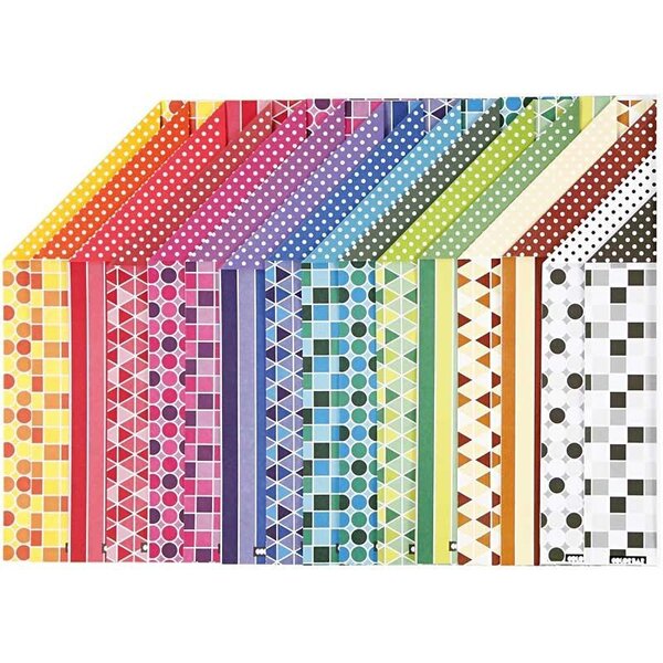 Creativ Company Color Bar Karton, A4, vel 210x297 mm, 250 gr, 16 div vellen/ 1 doos