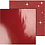 Vivi Gade Design papier, vel 30,5x30,5 cm, 120+128 gr, rood, 2 vel/ 1 doos