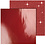 Vivi Gade Design papier, vel 30,5x30,5 cm, 120+128 gr, rood, 2 vel/ 1 doos