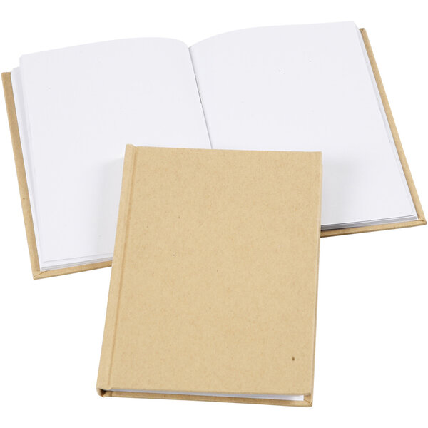 Creativ Company Notitieboek, A6, dikte 8 mm, 80 gr, bruin, 1 stuk