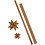 Creativ Company Sterstroken, L: 44+78 cm, B: 15+25 mm, 350 gr, beige, 24 stroken/ 1 doos