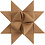 Creativ Company Sterstroken, L: 44+78 cm, B: 15+25 mm, 350 gr, beige, 24 stroken/ 1 doos