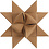 Creativ Company Sterstroken, L: 44+78 cm, B: 15+25 mm, 350 gr, beige, 24 stroken/ 1 doos