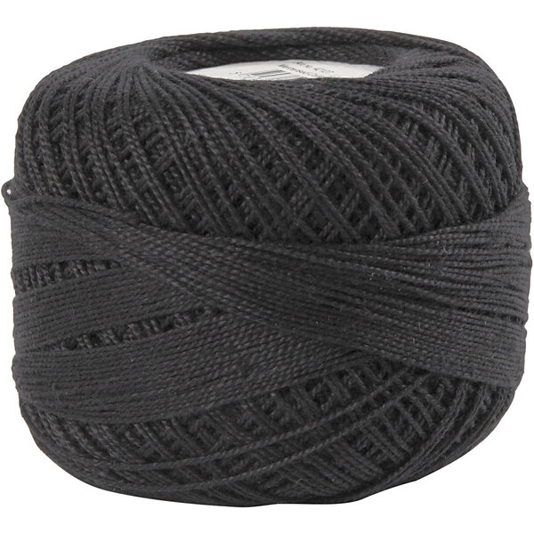 Creativ Company Mercerised Katoengaren, zwart, 20 gr/ 1 bol