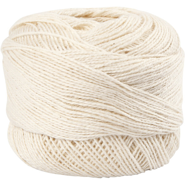Creativ Company Mercerised Katoengaren, off-white, 20 gr/ 1 bol